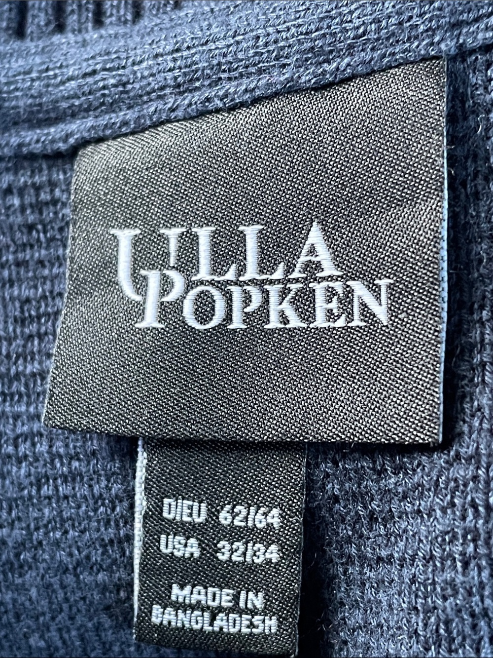 Ulla Popken Navy and White Stripe Sweater - Picture 4 of 5